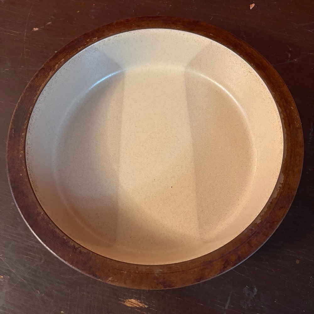Heath Ceramics Sand Brown Stoneware Bowl Shallow Dish USA 10 in Casserole 44C